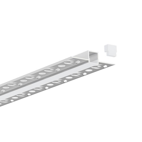Kit Completo Barra Alluminio 2Mt "cartongesso simply" per Strip LED