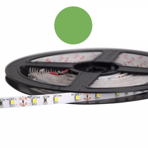 Striscia LED 5 Mt SMD 2835 60 LED/Mt IP54 1.500 Lm VERDE professional line