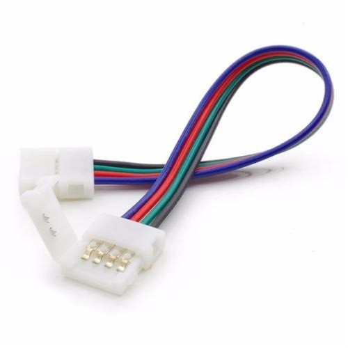 Connettore per Strip LED RGB SMD5050 10 mm DOPPIO con filo max 60 LED/Mt
