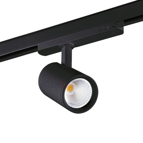 Faretto LED per binario trifase ACORD ATL1 18W 1.800Lm Scocca Nero