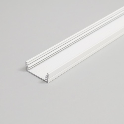 Kit Completo Barra Alluminio 2Mt "classic big BIANCO" per Strip LED