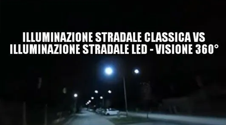 Fari LED stradali da 60W vs. i vecchi lampioni da 250W