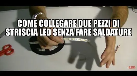 Come collegare due strisce LED senza fare saldature